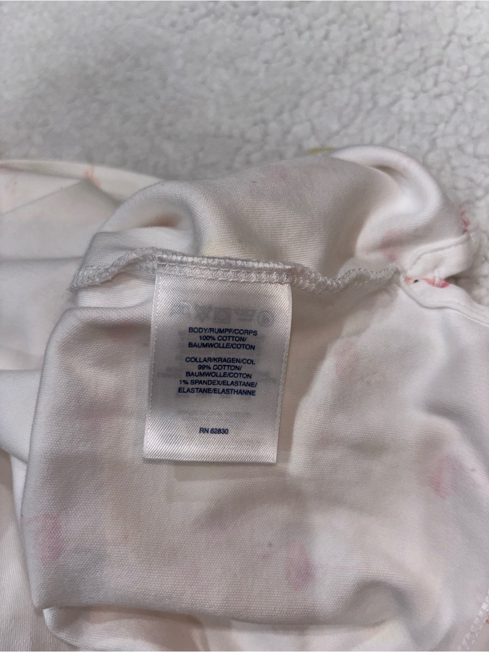 Lands' End White Sleeveless Polo with Pink Flamingo Print Size Small - Picture 3 of 4